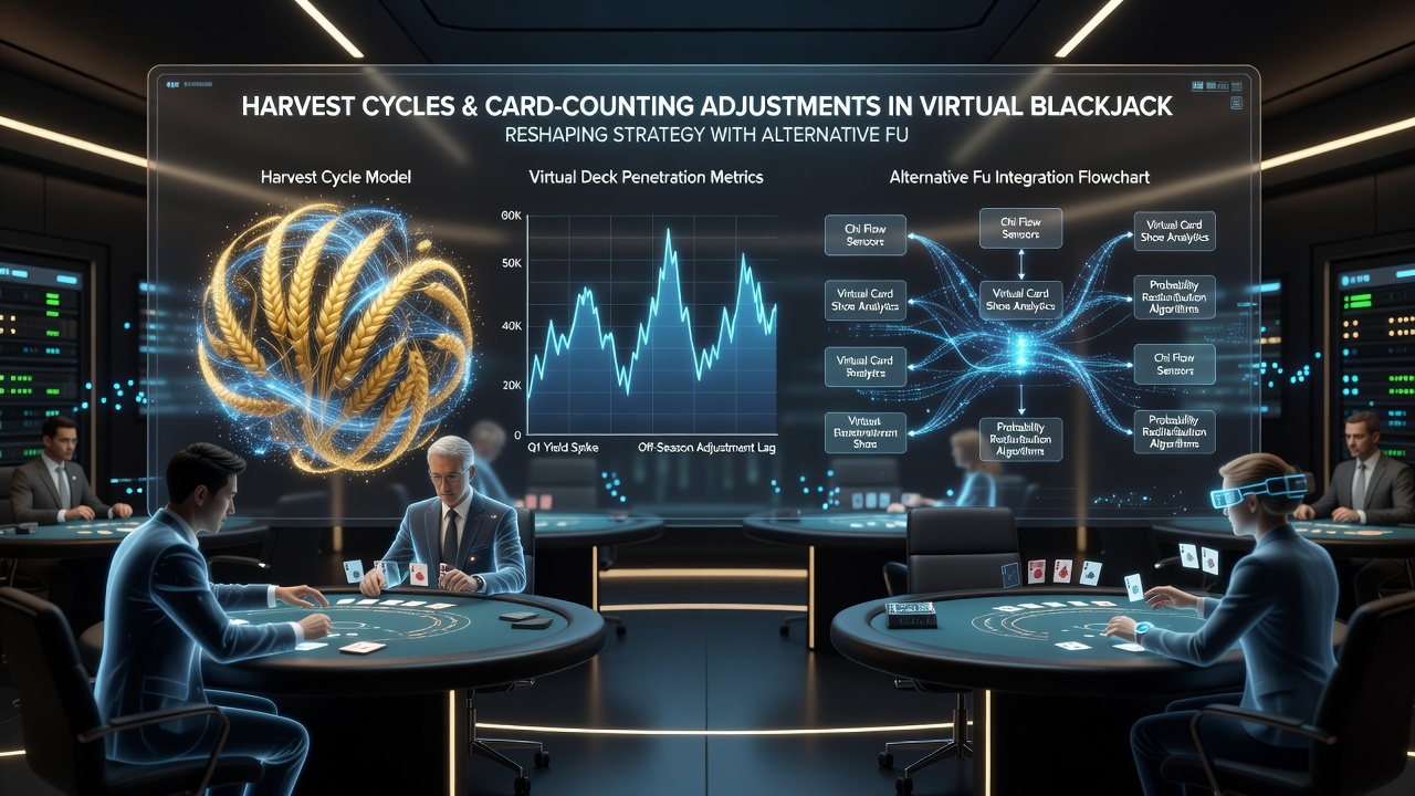 Chart displaying correlation between harvest season deposits and adjusted counting thresholds in virtual blackjack